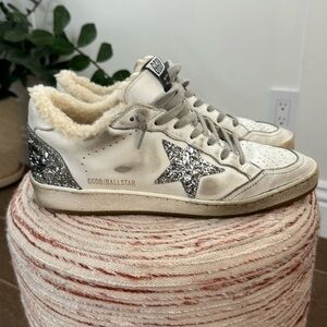 Golden Goose Ballstar Shearling sneakers
